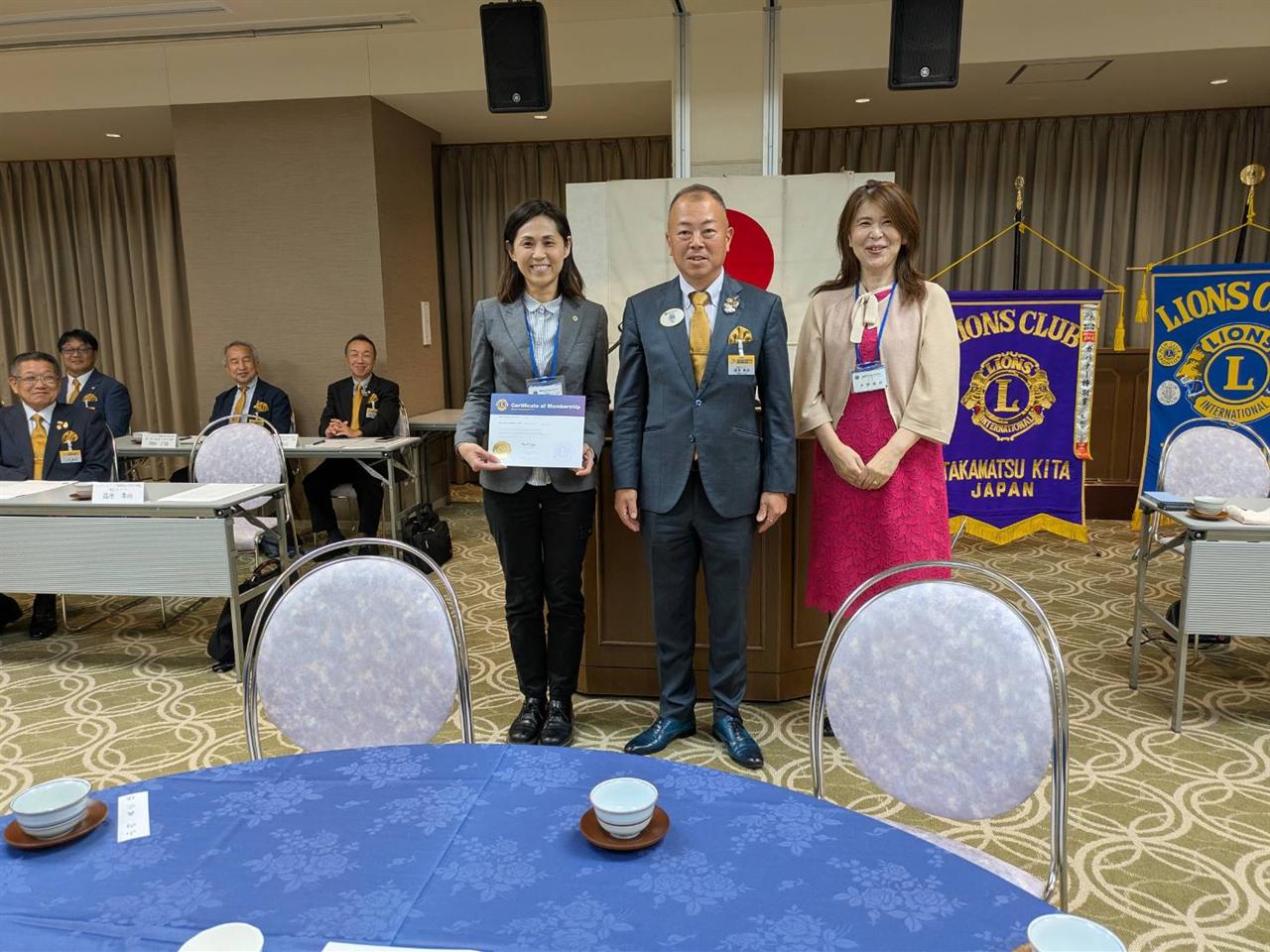 9月第一例会（高松フェニックスLC合同例会・入会式）